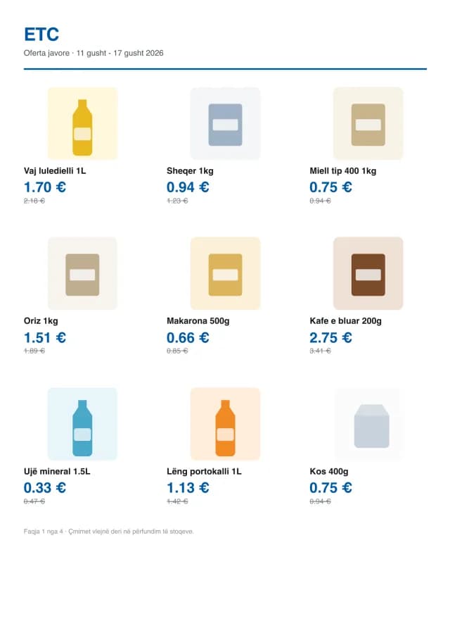 Oferta javore - ETC