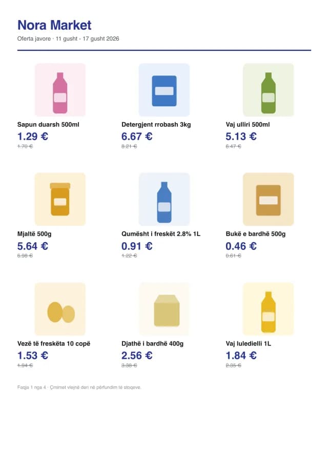 Oferta javore - Nora Market